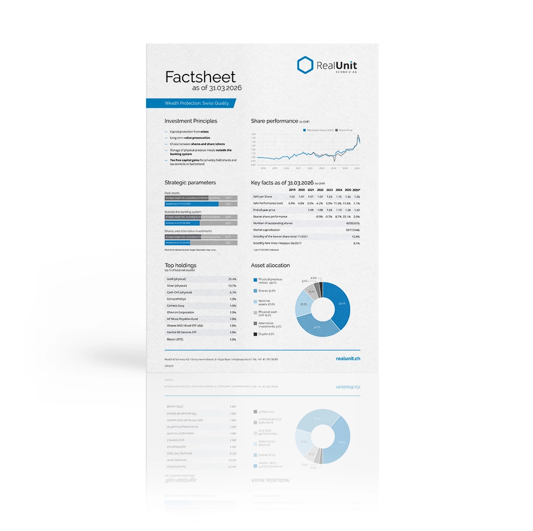RealUnit Factsheet Q1 2026 CHF en